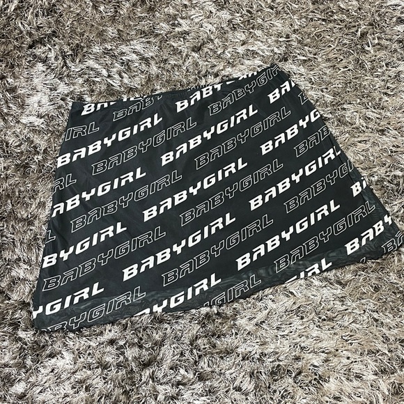 Printed Mini Skirt from Dollskill, black and white - Picture 2 of 2